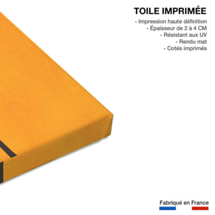 Tableau scandinave Sunset palm Toile imprimée