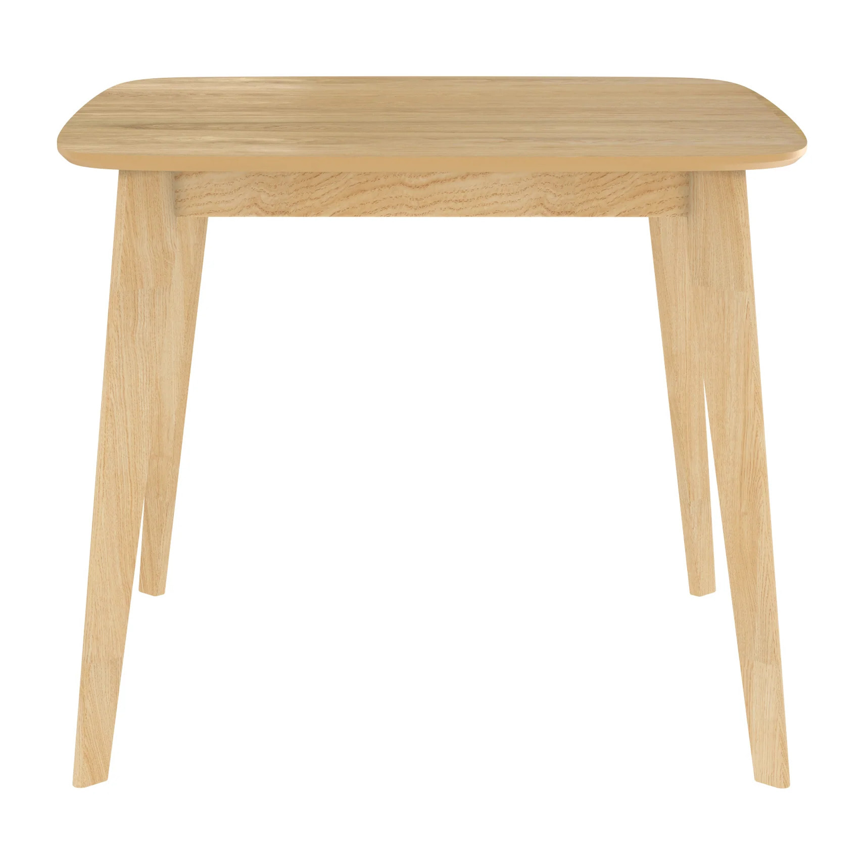 Table carrée 4 personnes en bois clair naturel 90 cm - Julio