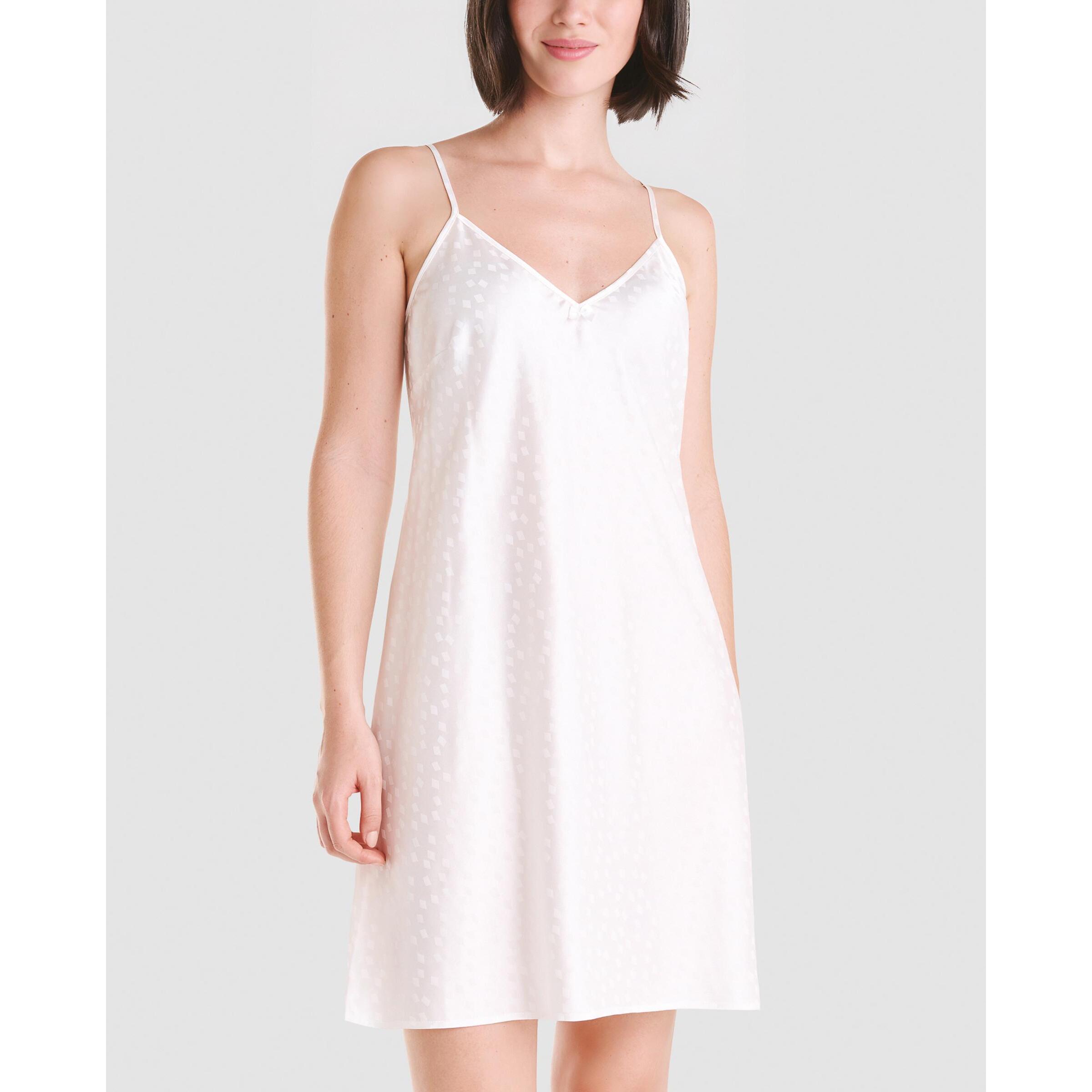 Camisón corto mujer jacquard tirantes suave