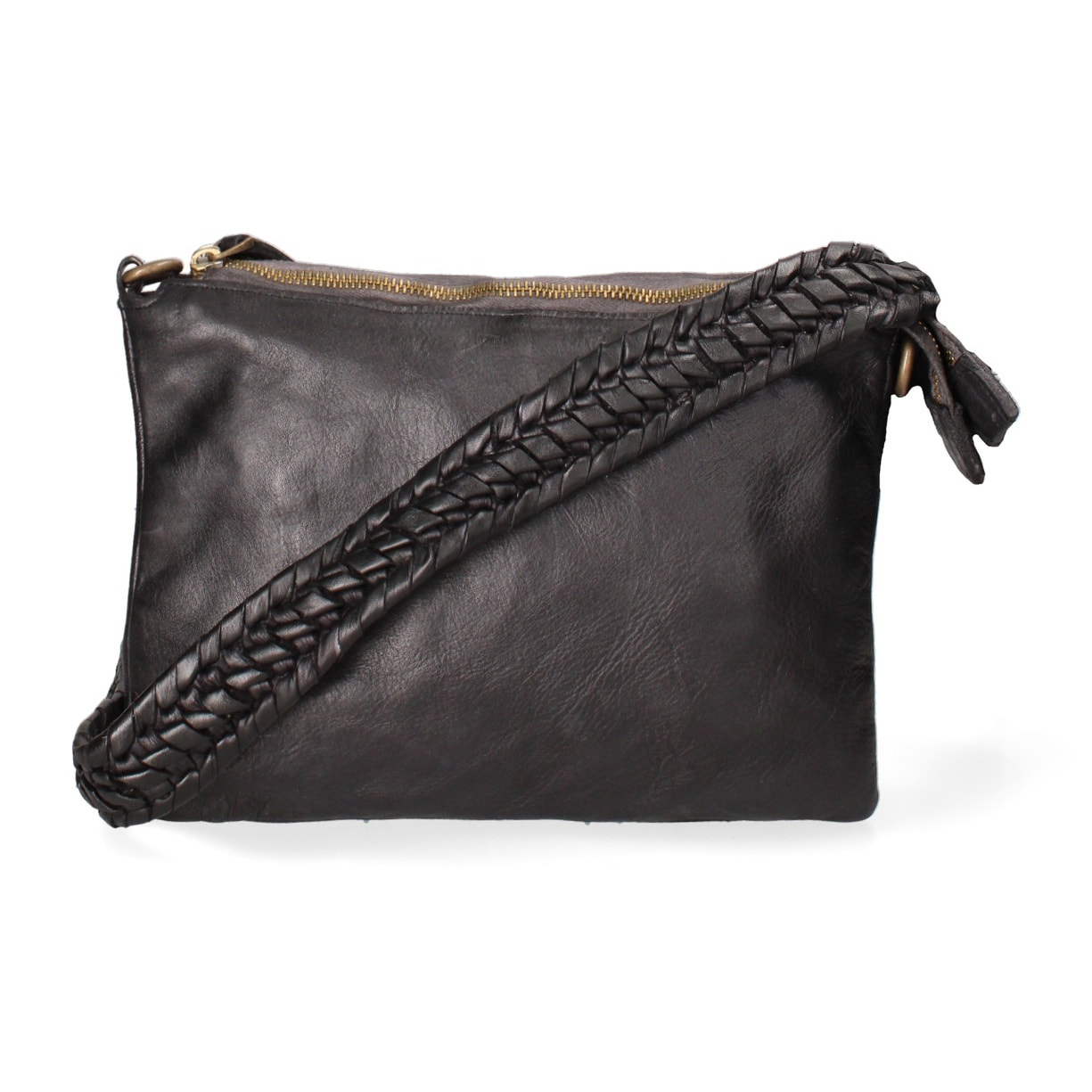 Borsa a tracolla da donna - Modello Lucca - Vera pelle - 26.0 x 19.0 x 3.0 cm