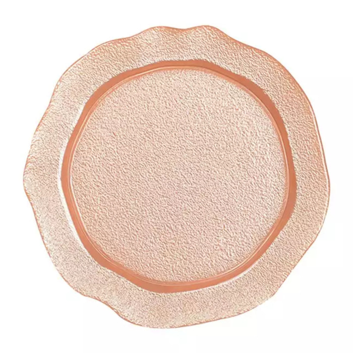 Lot de 6 Assiette à dessert saumon