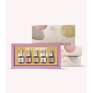 Set vernis semi-permanent - Soft Symphony - 5 x 15ml