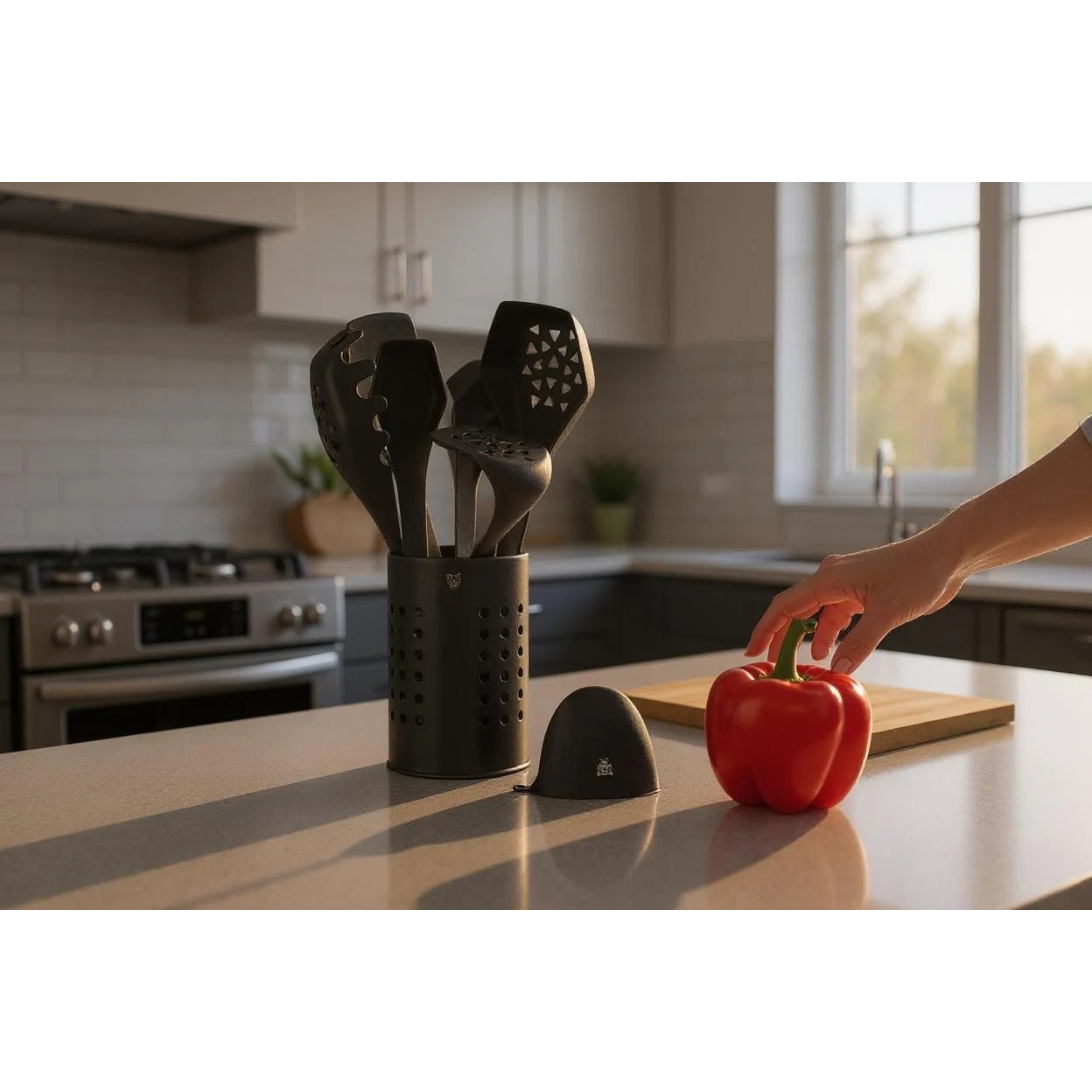 Set d'ustensiles de cuisine en thermoplastique JESPER - 9 pièces