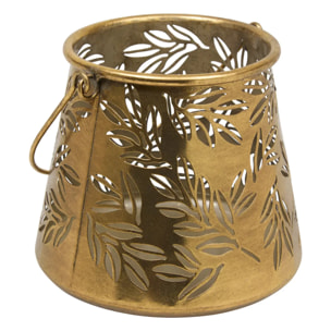 Lanterne Belli doré 17x15,2cm