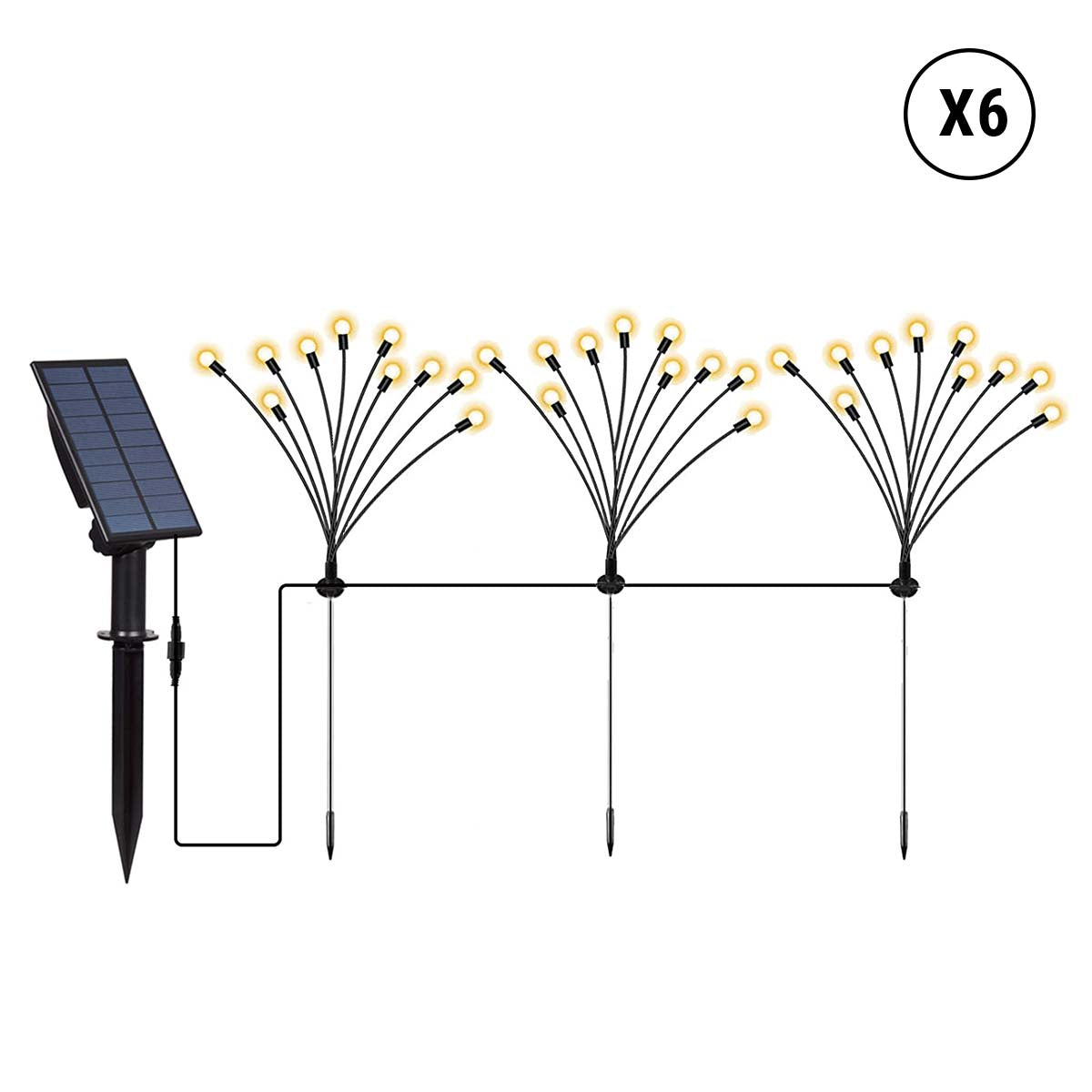 18 Balise solaire 180 boules LYRA H70CM
