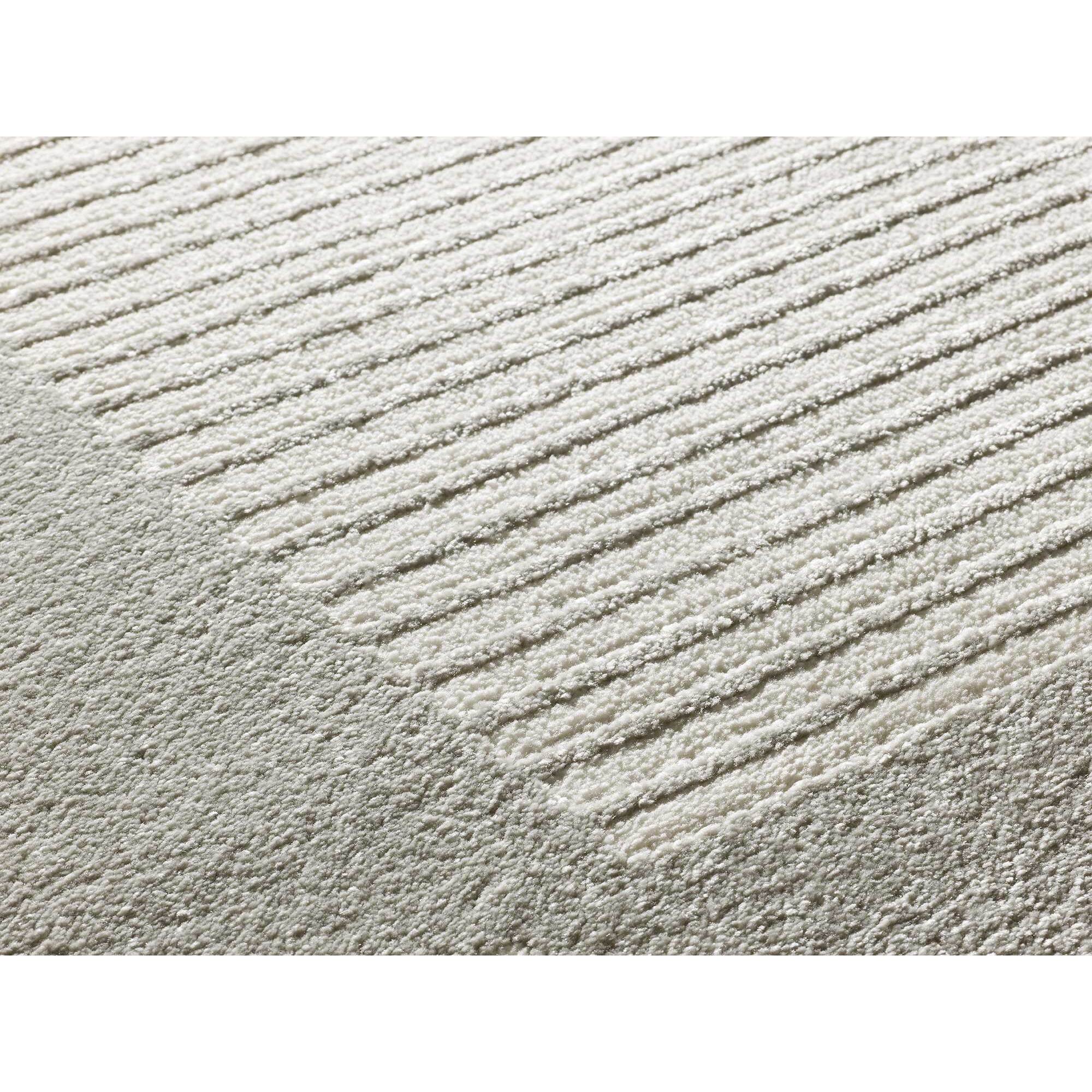 FLORA Alfombra geomÃ©trica con relieve en beige y gris, varias medidas disponibles