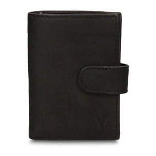 Portafoglio uomo in vera pelle - Modello Astor Prime - Casual - 7.5 x 10.0 x 2.0 cm