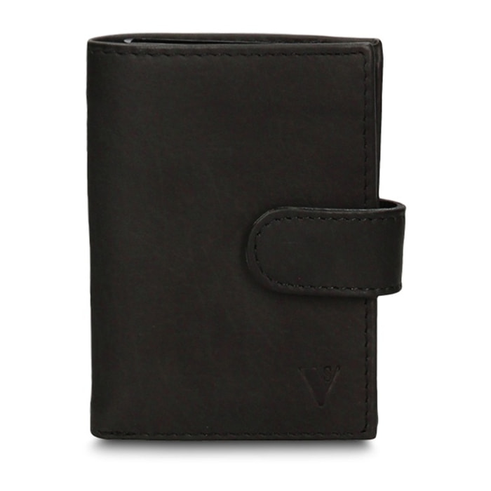 Portafoglio uomo in vera pelle - Modello Astor Prime - Casual - 7.5 x 10.0 x 2.0 cm