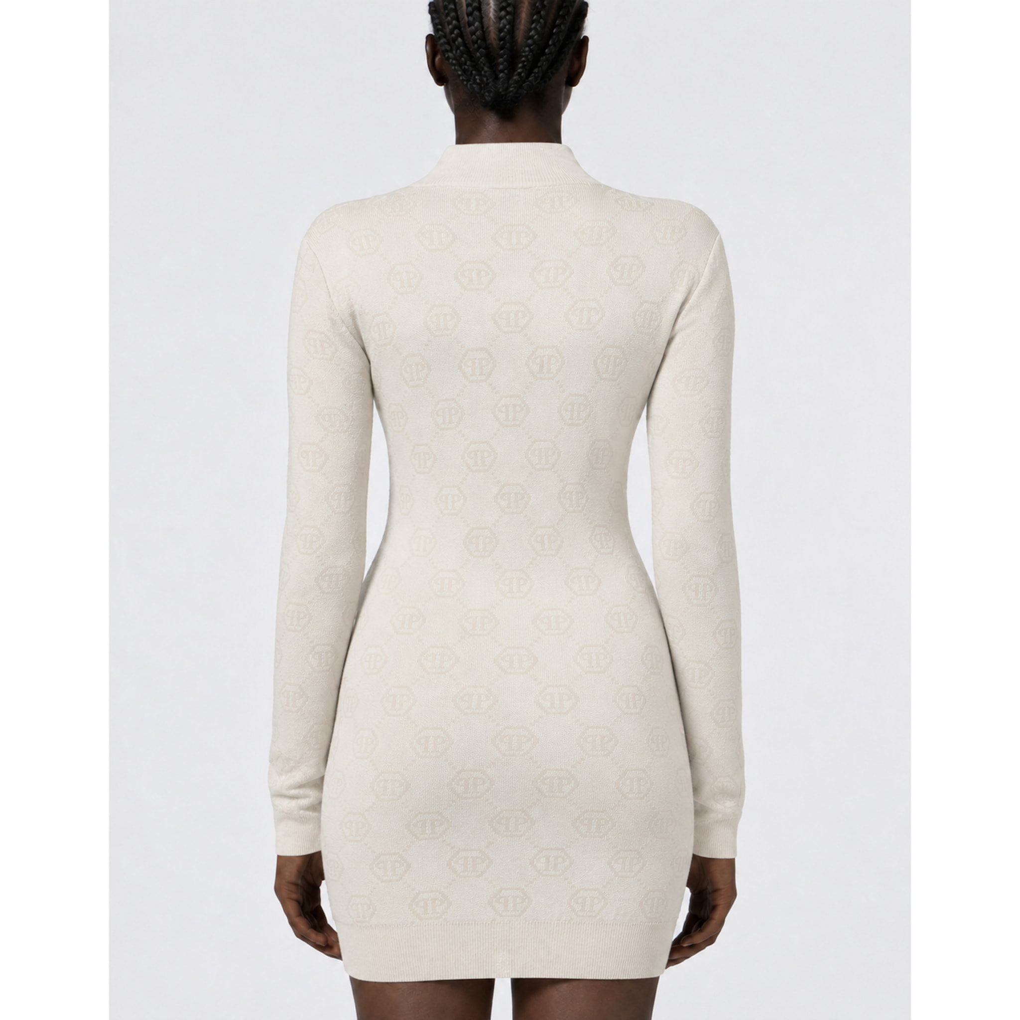 PHILIPP PLEIN Vestido de día de punto MONOGRAM