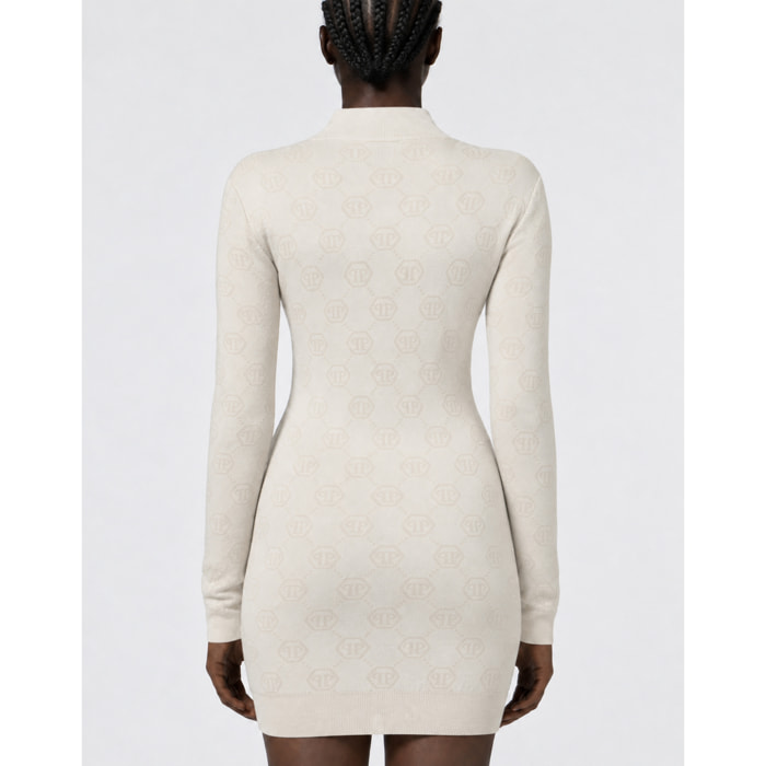 PHILIPP PLEIN Vestido de día de punto MONOGRAM