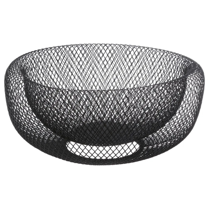 Corbeille en métal 27cm "Mesh" noir