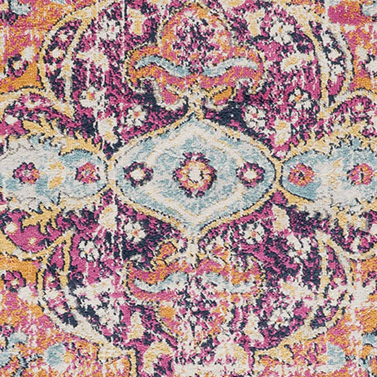 Tapis LAVU motif médaillon traditionnel oriental