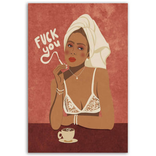 Affiche cuisine humour F*** You Affiche seule
