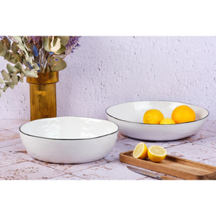 Corbeille à fruit PURE Ø29cm et Ø33,5cm - 2 pièces - Blanc Neige