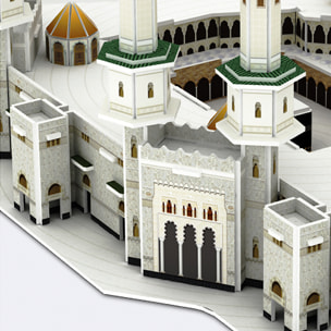 Puzzle 3D in cartone della Grande Moschea della Mecca. 150 pezzi.