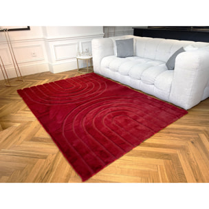 ALASKA - Tapis doux à motif arc rouge