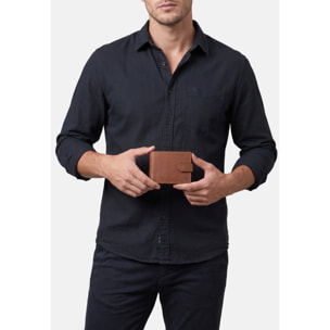 Portafoglio uomo in vera pelle - Modello False - Casual - 9.5 x 12.0 x 2.5 cm