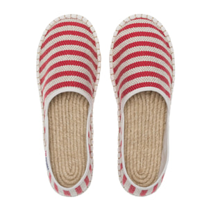 Superga - Alpargatas Unisex Rojo - 3009 COTTON STRIPES