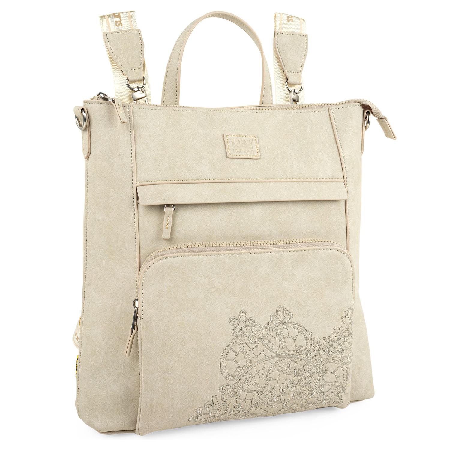 Bolso Mochila Mujer Lois Marcy Piedra