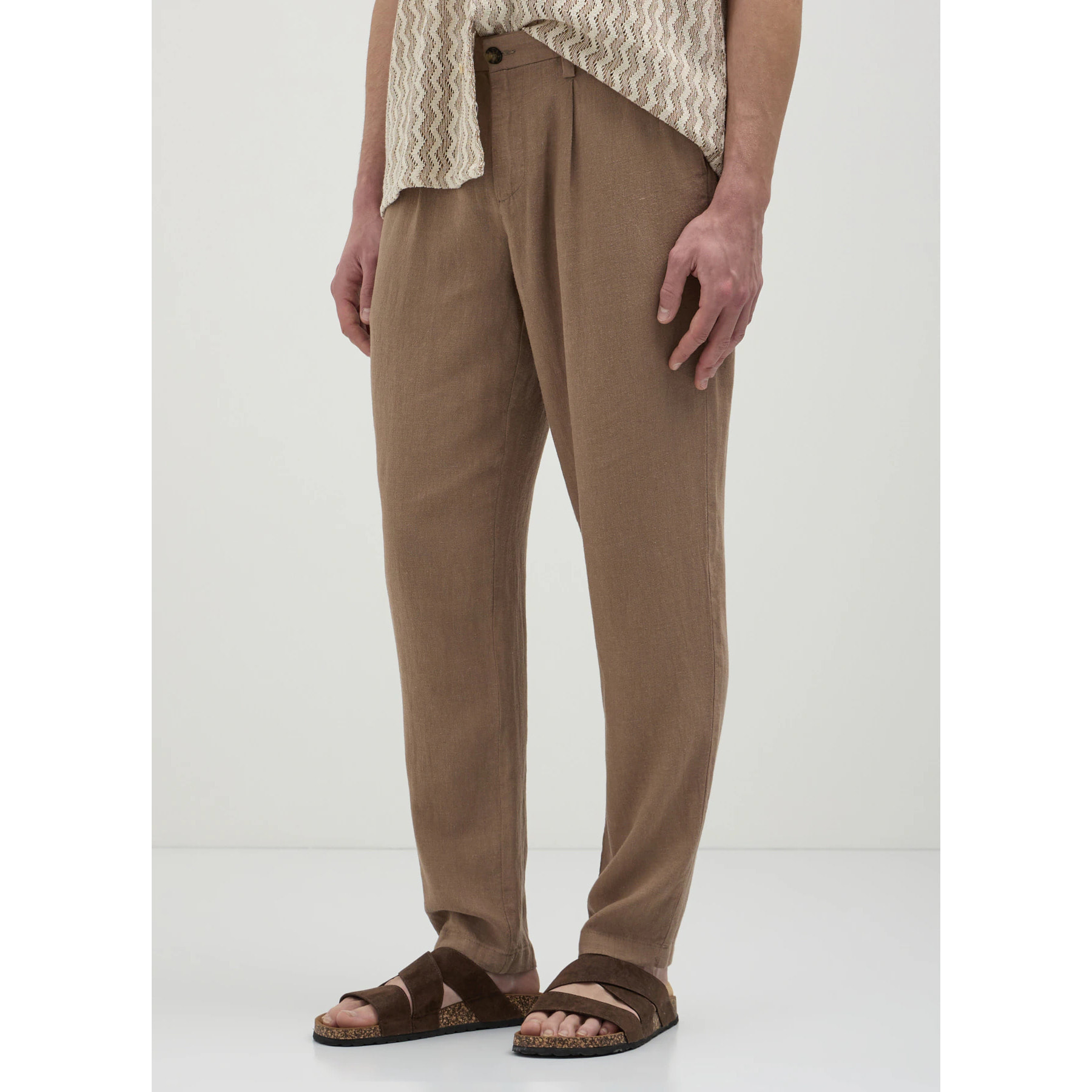 Pantalone chino in lino