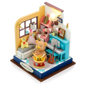 Momentos musicales. Maqueta 3D realista con gran detalle y luces led.