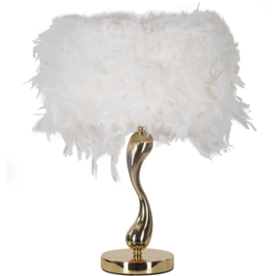 LAMPADA DA TAVOLO CART BIANCA CM Ø 25X47