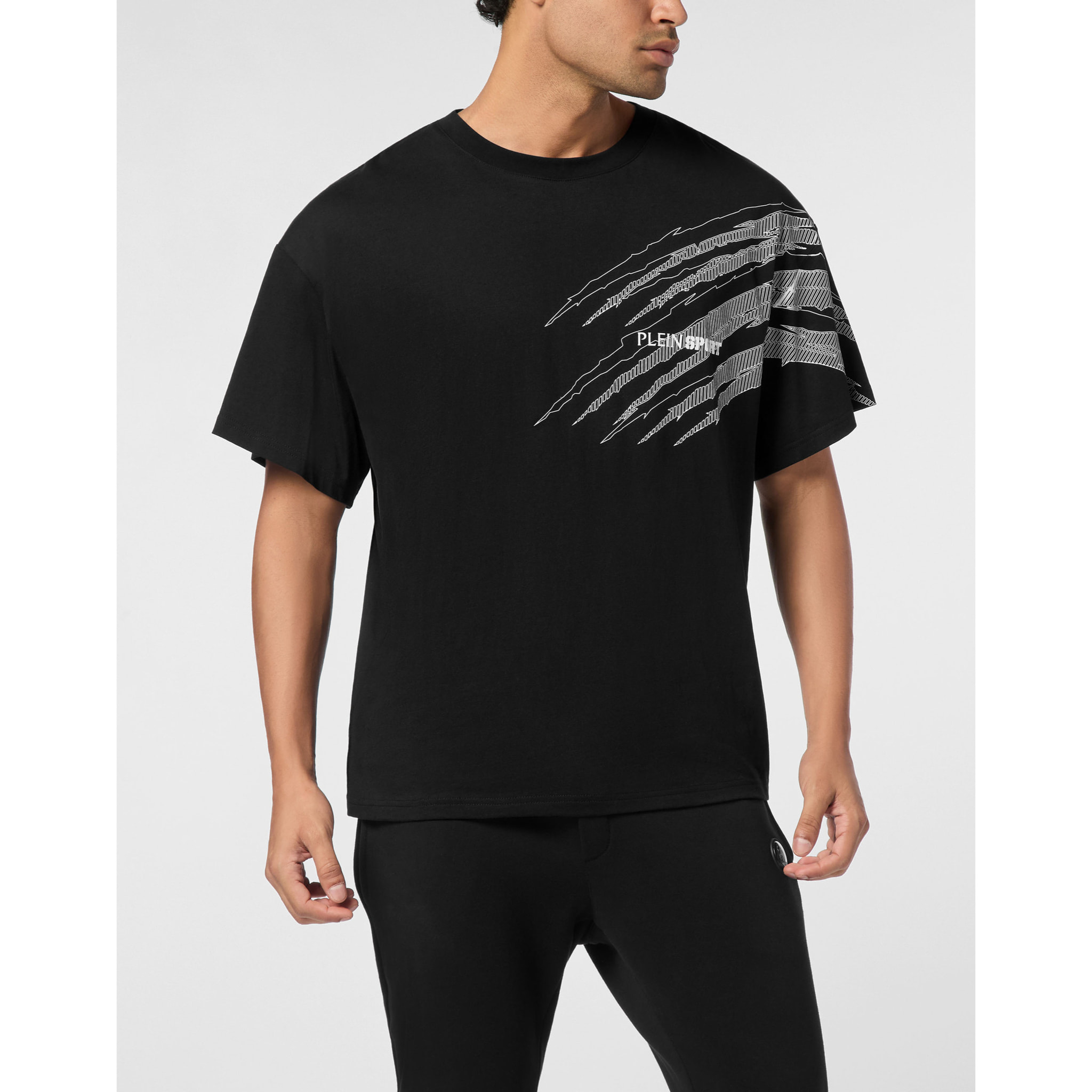 PLEIN SPORT Camiseta Cuello Redondo Ss SCRATCH