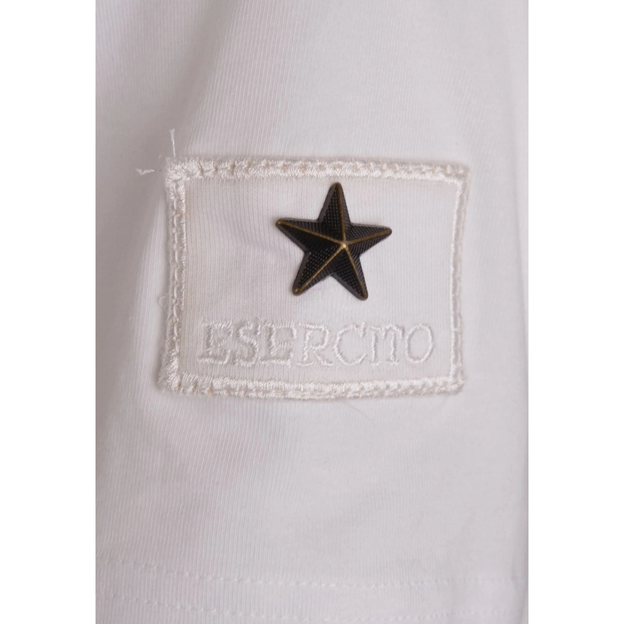 T-shirt Folgore a maniche corte bianca uomo