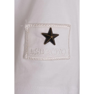 T-shirt Folgore a maniche corte bianca uomo