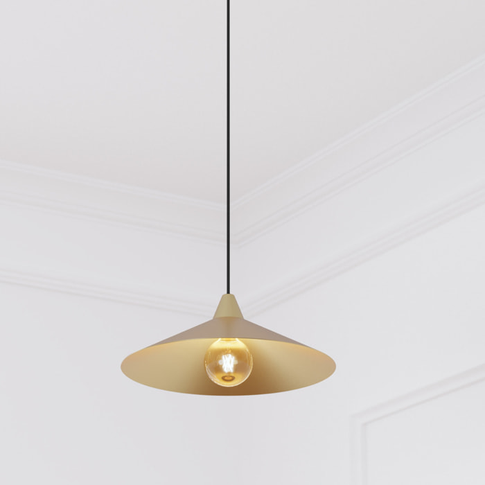 Suspension Rosie métal doré D38cm