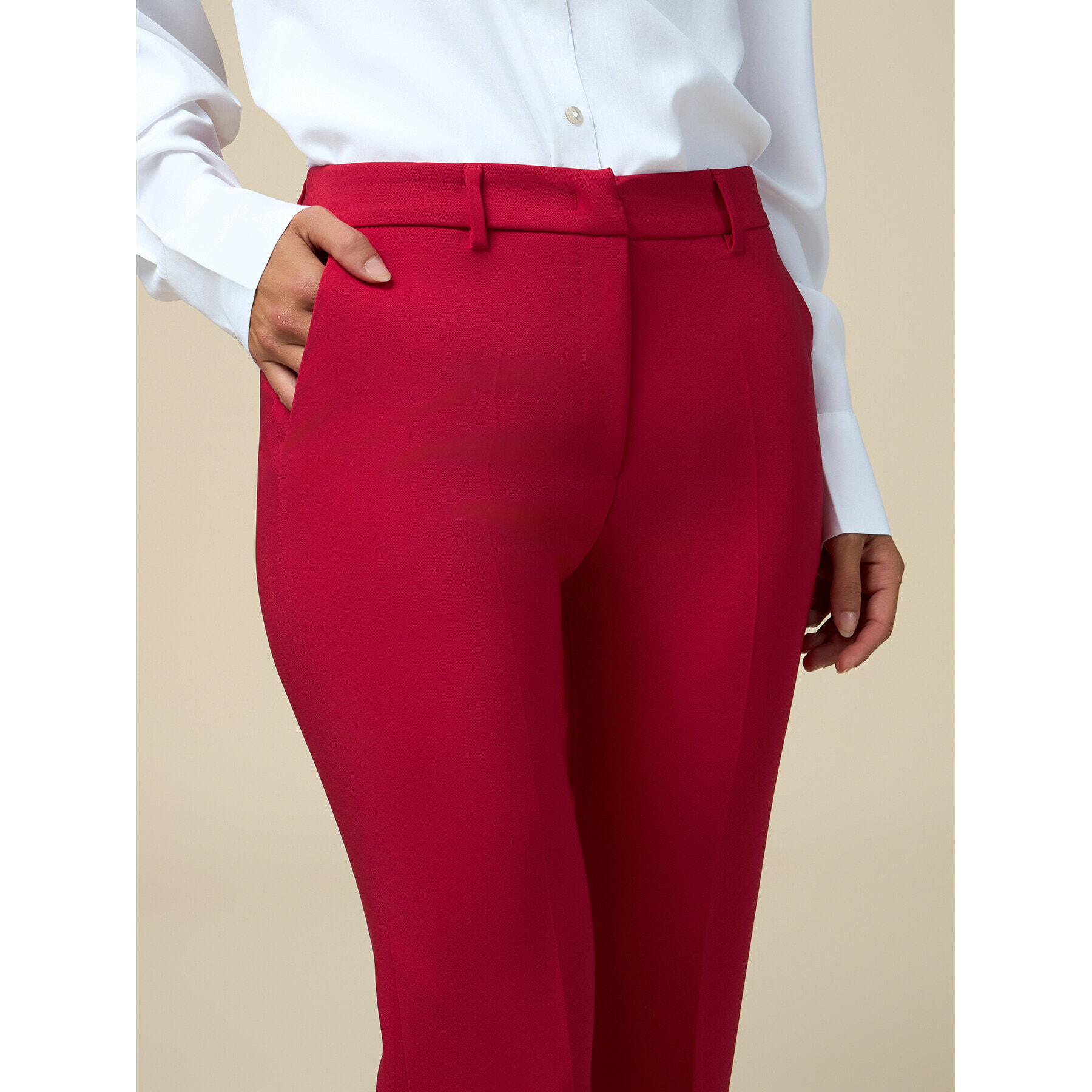 Oltre - Pantaloni formali - Rosso