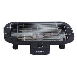 Barbacoa eléctrica de 2000W. Ajustable a 3 alturas.