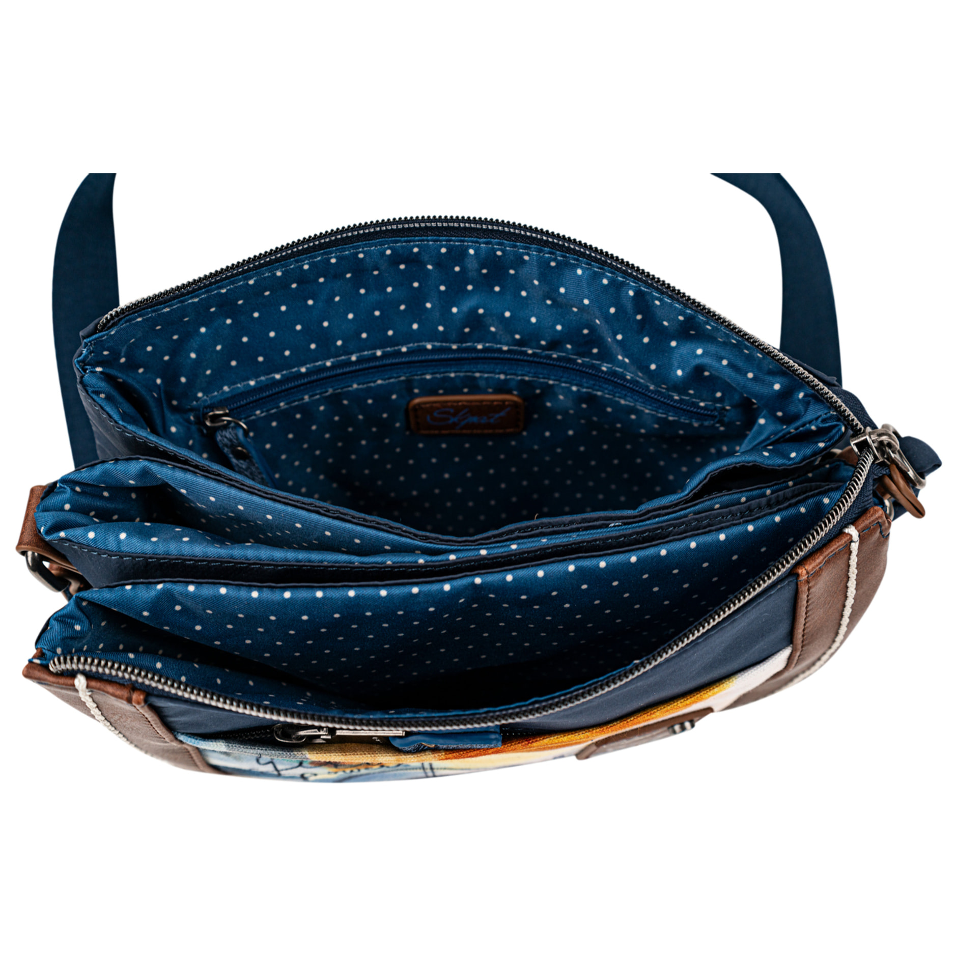 Bolso Bandolera Mujer Skpat Sirmione Azul Marino