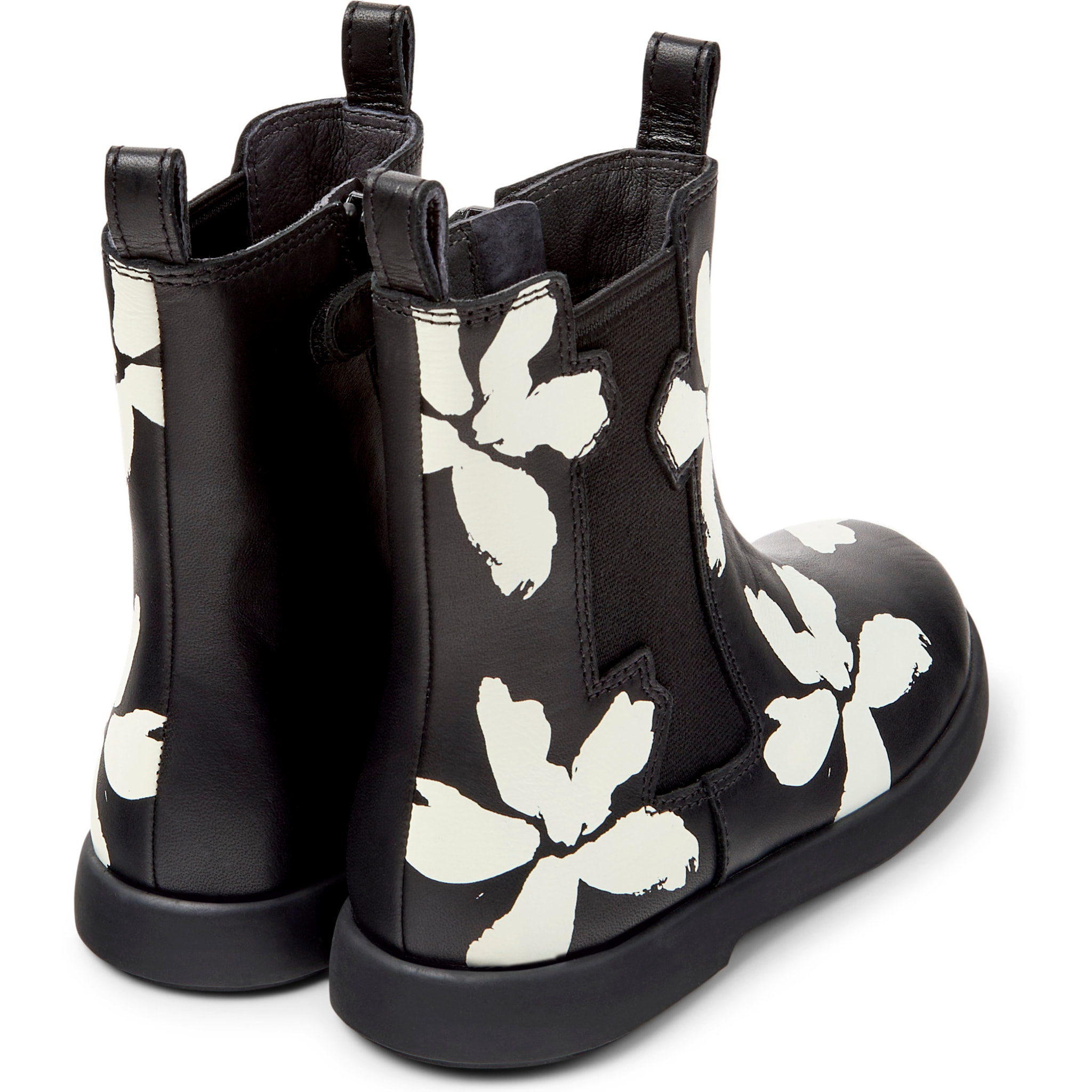 Botines - CAMPER Duet Twins - Negro - Cuero liso