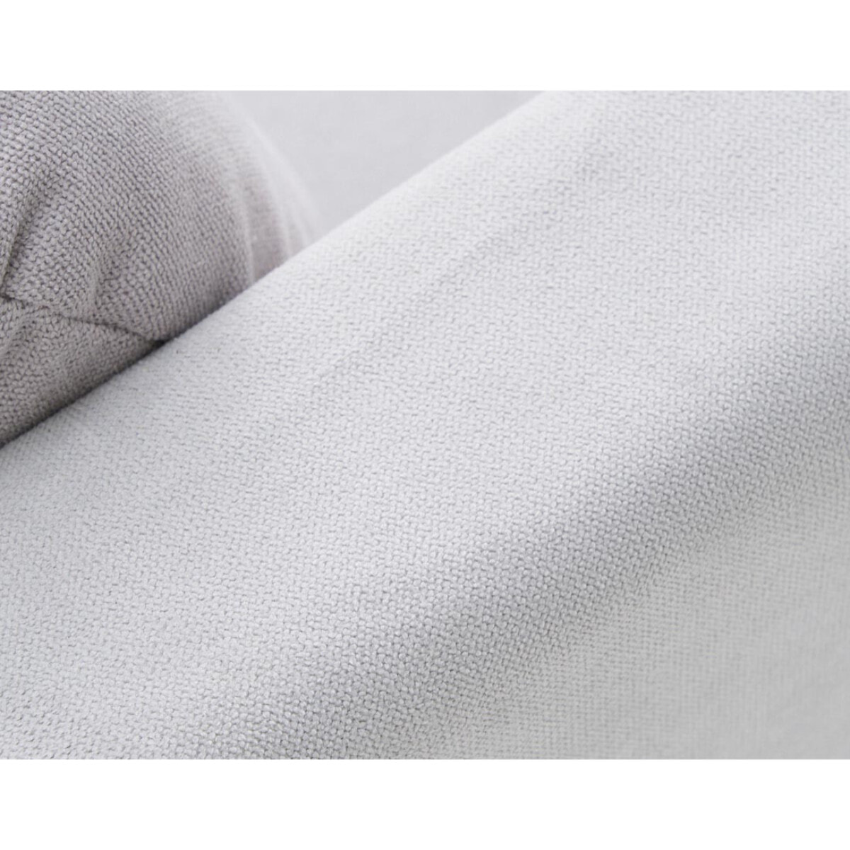 Serena - canapé droit déhoussable 3 places en tissu - Gris clair
