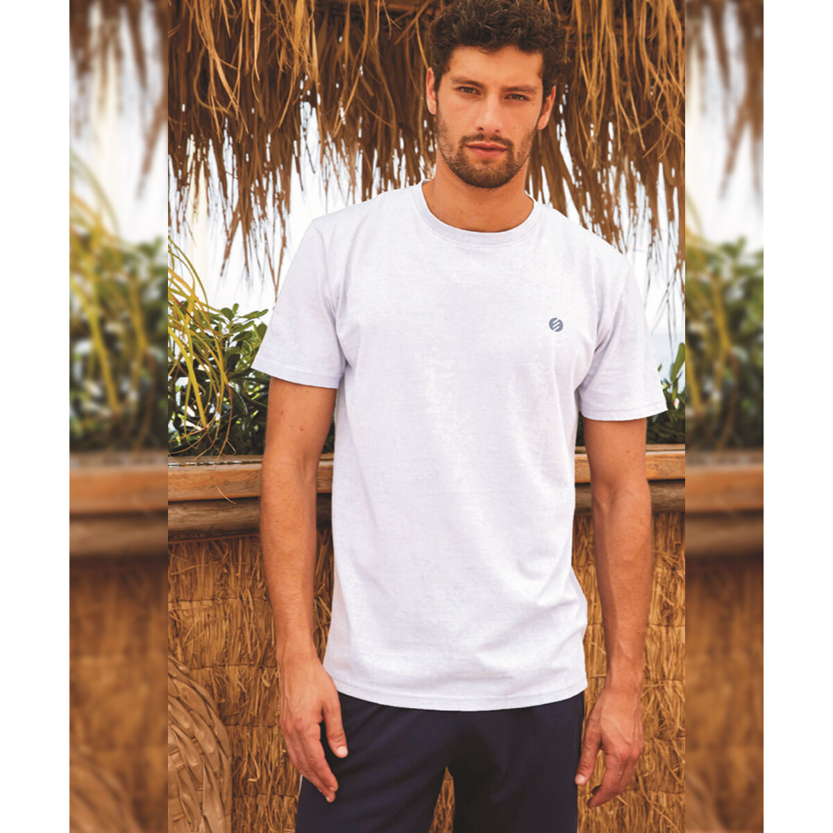 T-shirt da Uomo Girocollo in 100% Cotone Nottingham, Art. 25792 Avion