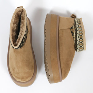 STIVALETTO MAMMUT BORDATO CHOCOLA' KHAKI