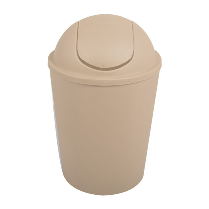 Poubelle à bascule AKO 5,5L Beige MSV