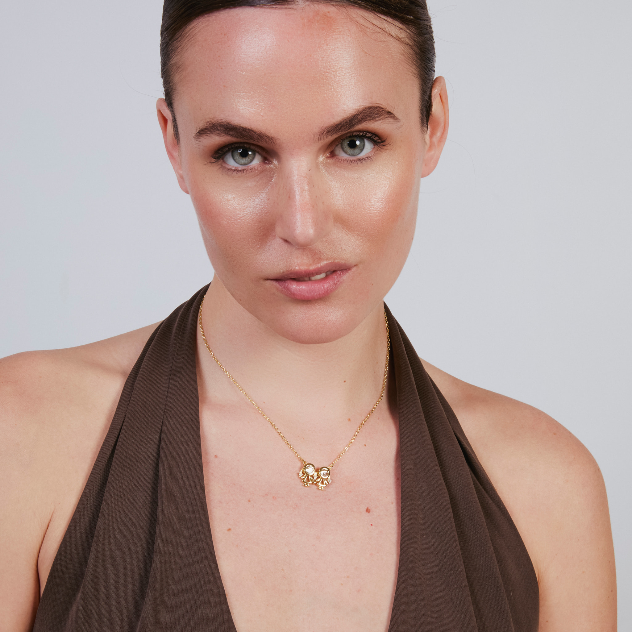 Collar Girls acabado oro amarillo 18k