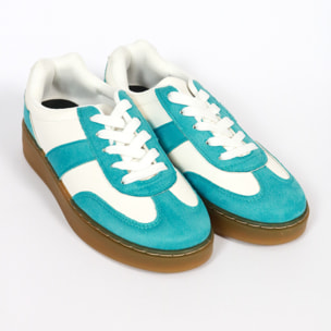 SNEAKERS BICOLORE CHOCOLA' AQUA