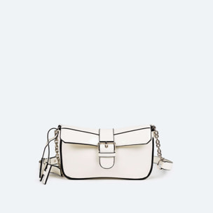 BOLSO MH CROSSBODY BAGUETTE C/WHITE