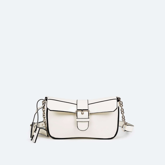 BOLSO MH CROSSBODY BAGUETTE C/WHITE