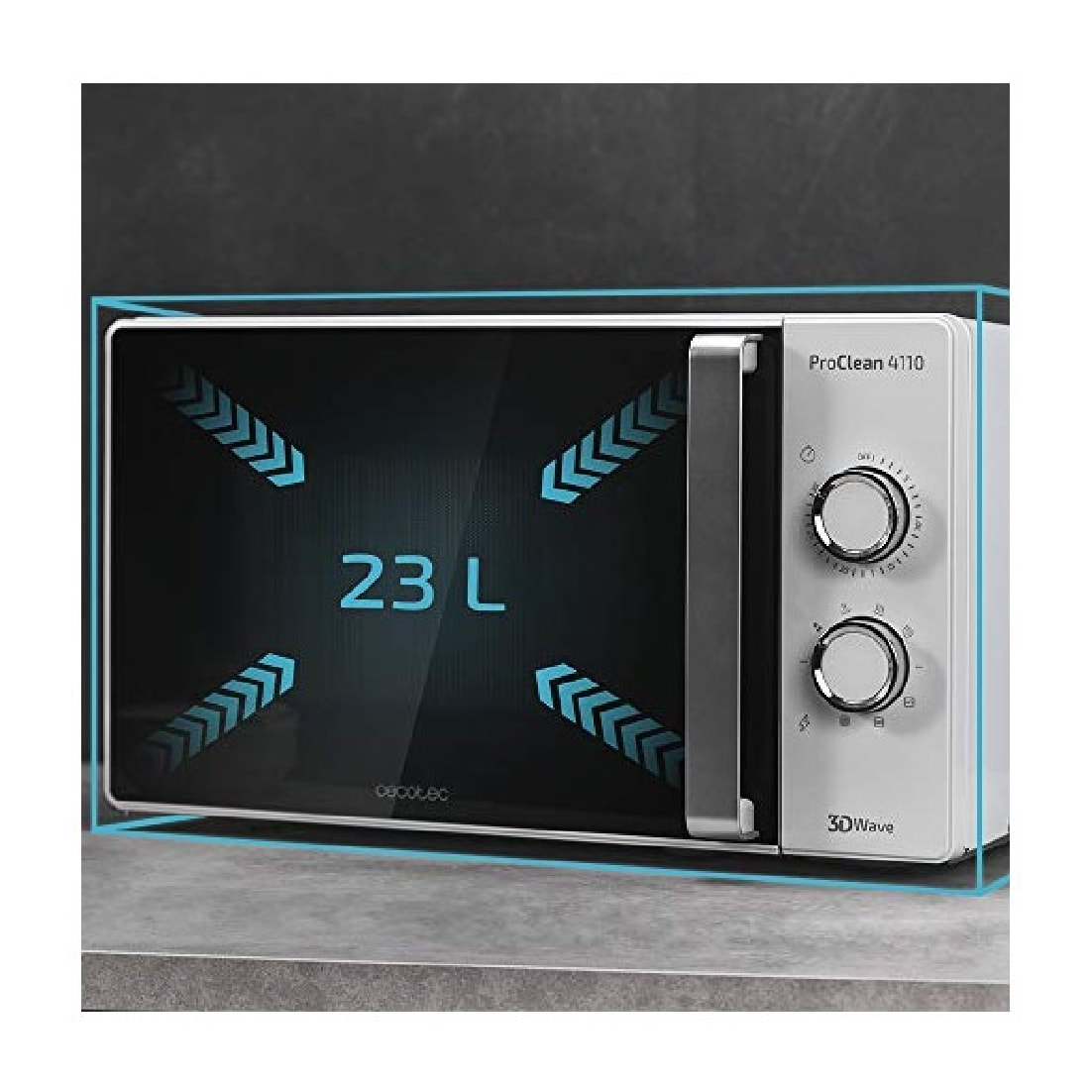 Cecotec Micro-ondes de 23 L avec grill ProClean 4110
