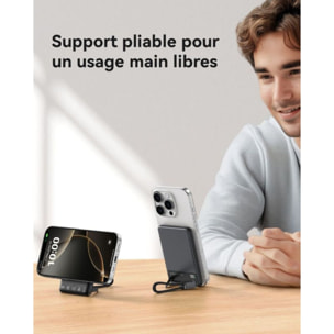 Batterie externe INIU 5000 mAh MagPro slim noir