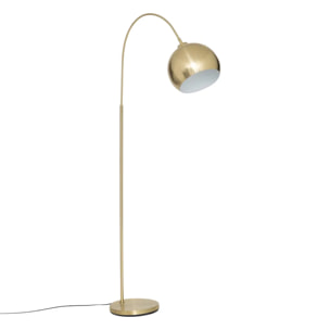 Lampadaire arche "Floris" doré H177cm
