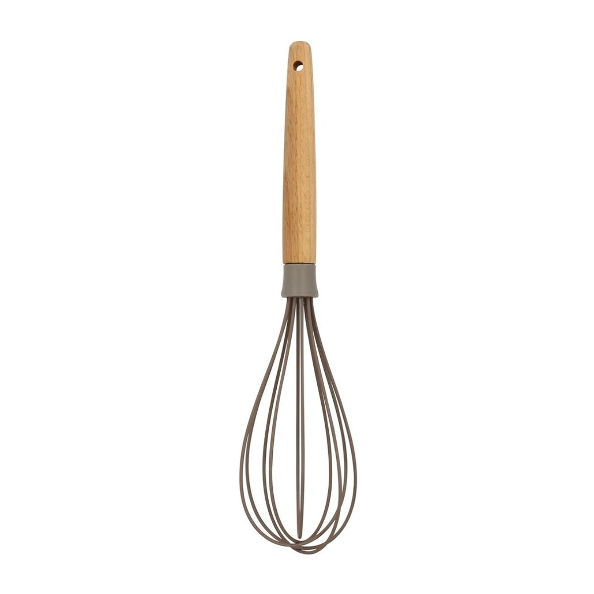 Fouet en silicone et manche en bois  ELIOTT