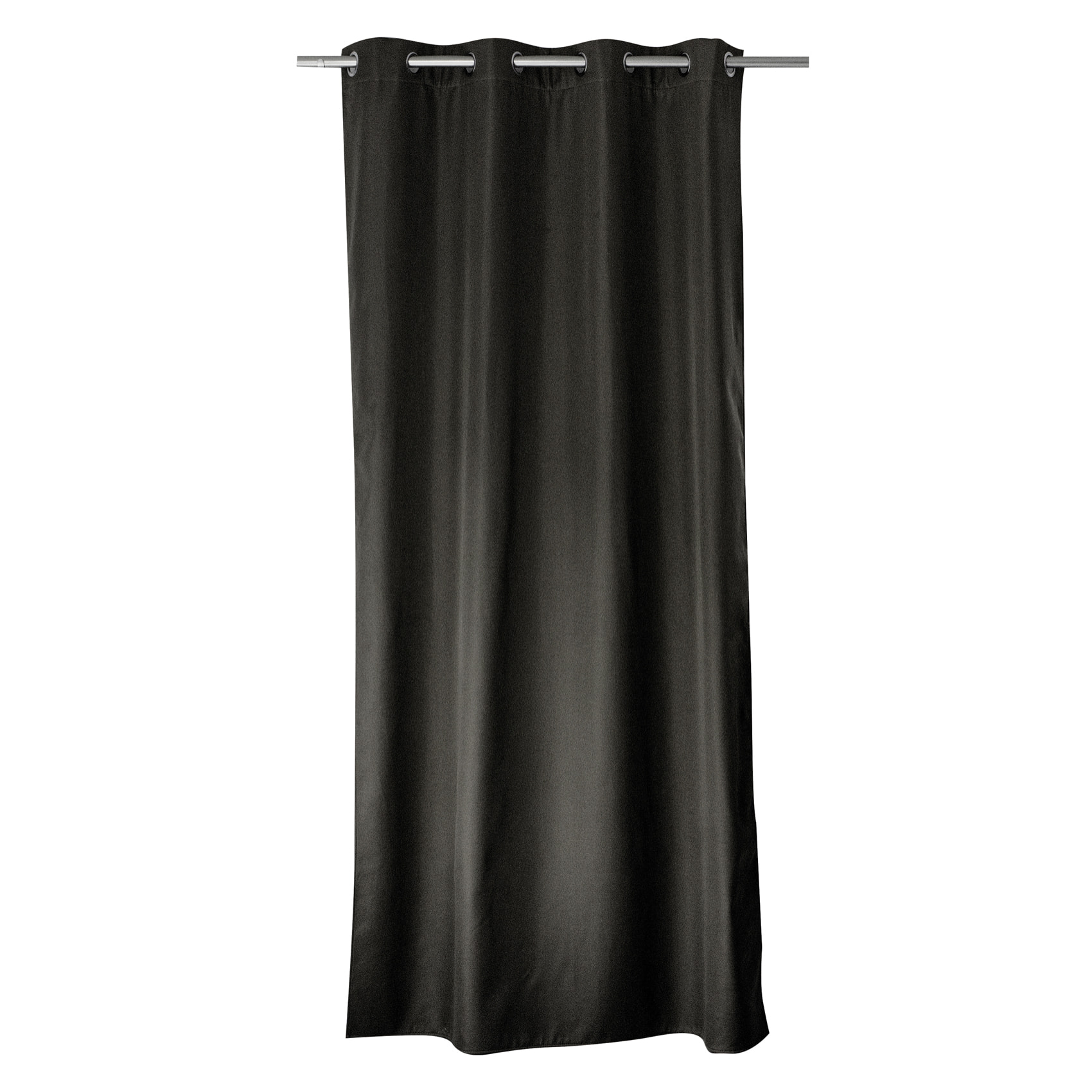 Rideau thermique en microfibre doublée - Gris Foncé