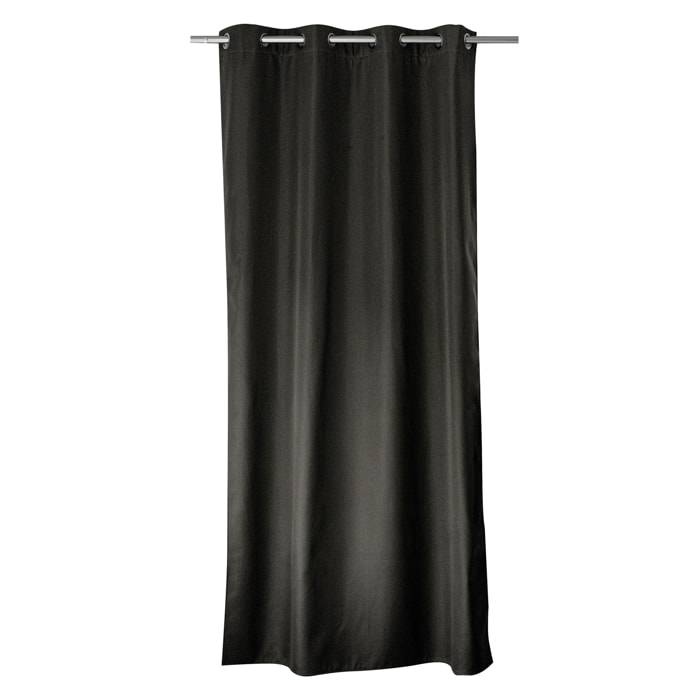 Rideau thermique en microfibre doublée - Gris Foncé