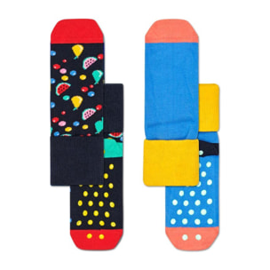 Calcetines pack-2 kids fruit salad anti-slip