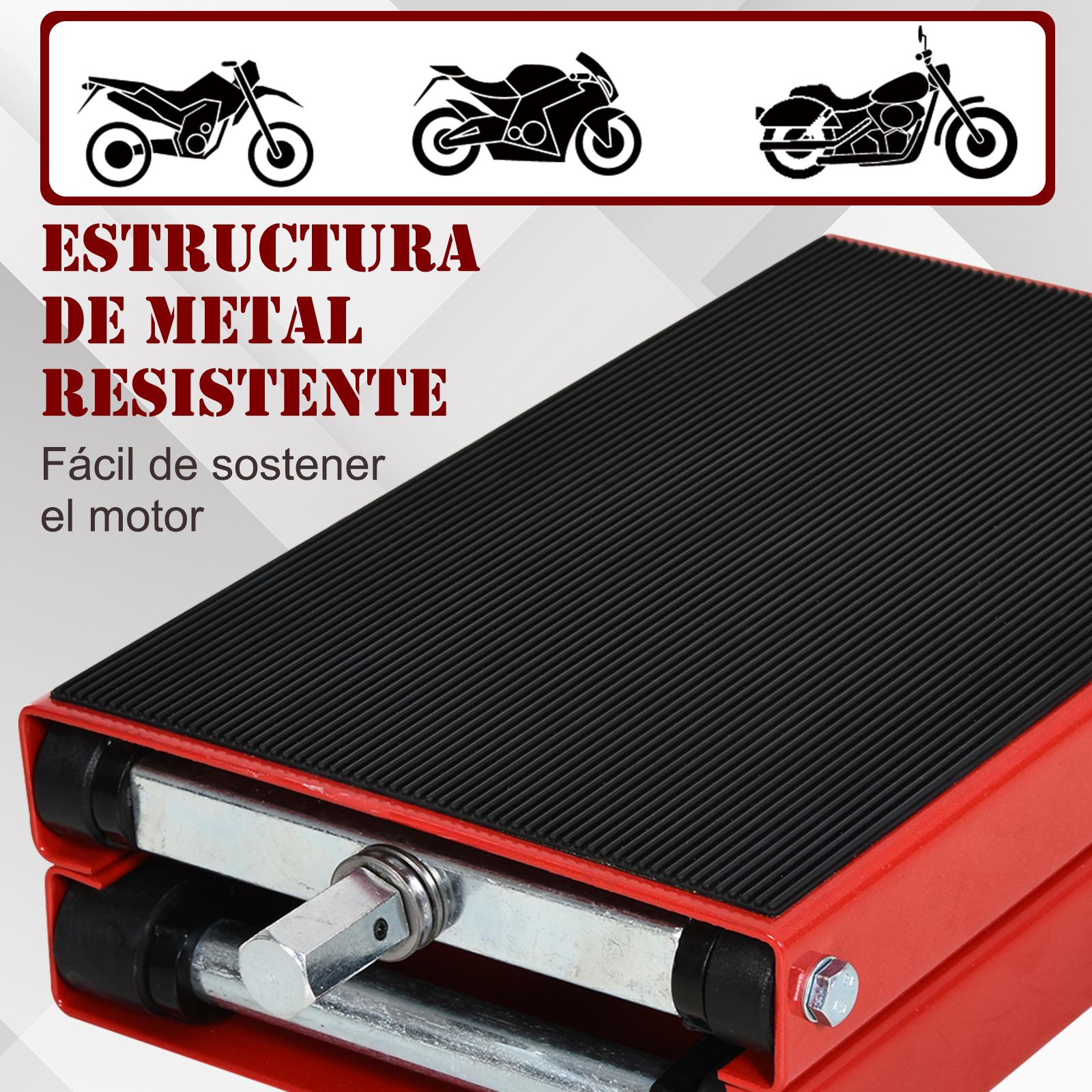 Plataforma Elevadora para Motocicletas con Altura Ajustable Carga 500kg